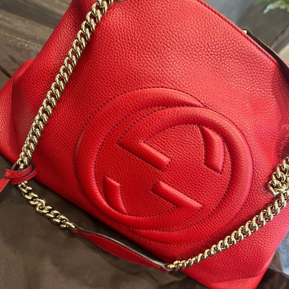 Red Gucci Soho shoulder bag - Picture 3 of 17